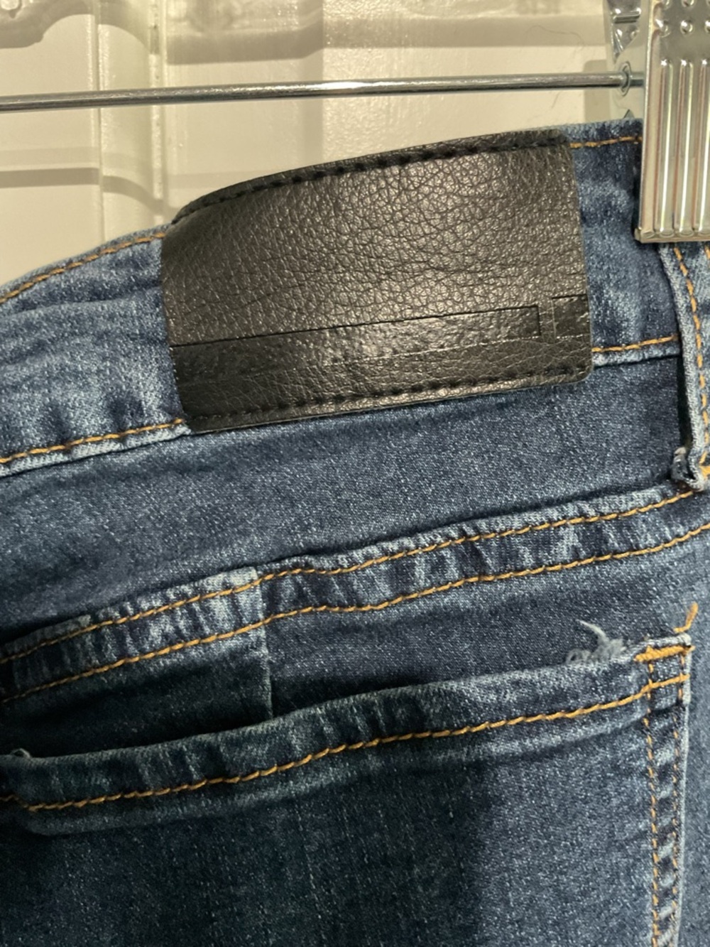!iT Kylie High Rise Curvy Skinny Ankle Dark Blue Distressed Women's Jeans 12 - Picture 5 of 5